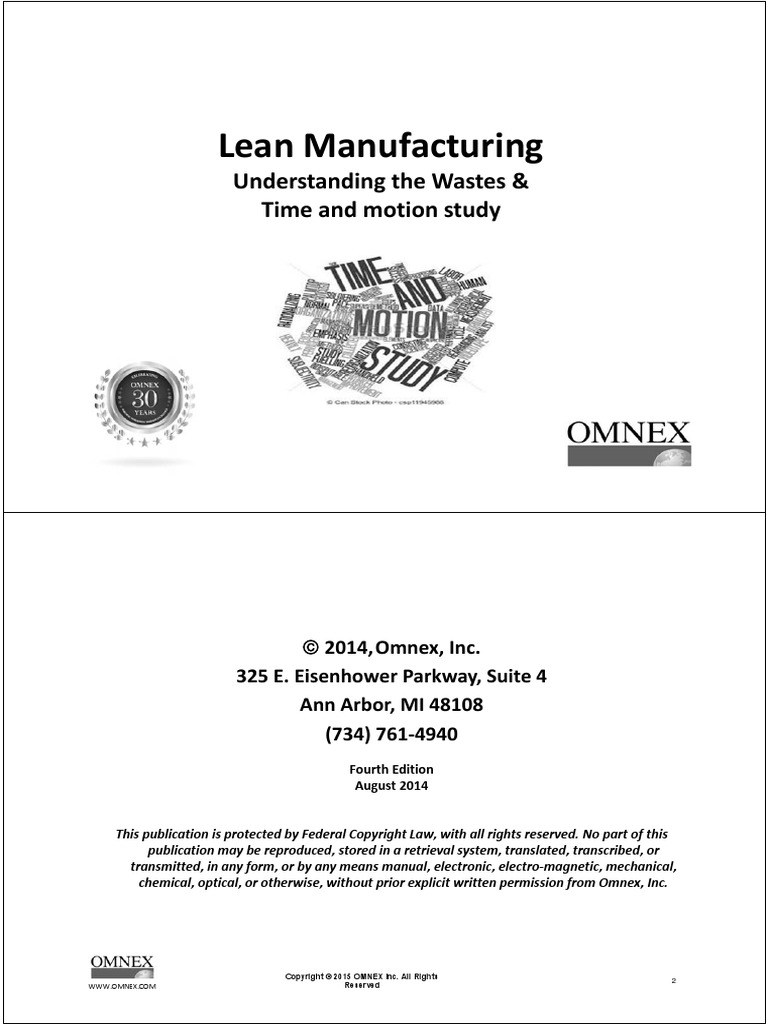 Lean Manufacturing: Understanding The Wastes & Time and Motion Study ...