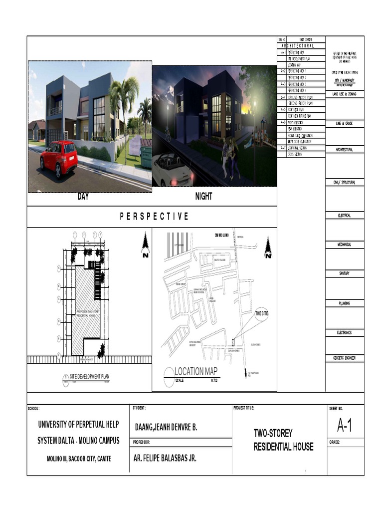 Proposed Two-Storey House Plan | PDF