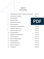 Appendix A Project Schedules