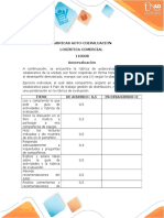 Evaluación autoevaluación y coevaluación logística comercial