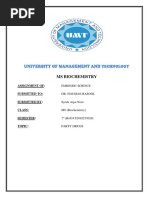 University of Management And: Ms Biochemistry