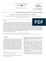 Anglesite Otation: A Study For Lead Recovery From Zinc Leach Residue