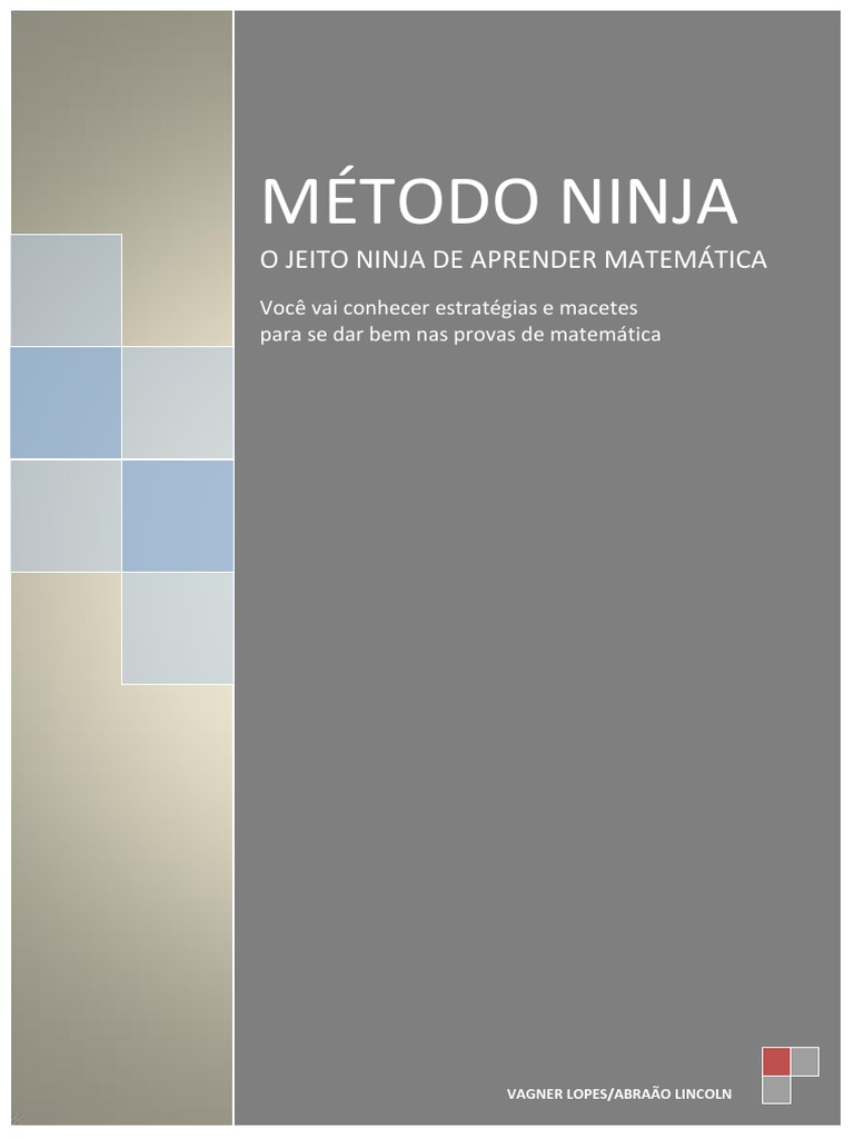 Método Ninja Da Matemática | PDF | Raiva | Ensino de Matemática