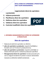 Tema 3. Managementul Conținutului (Sferei de Cuprindere) Proiectelor6542667922211678182