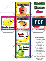 Fruit Dice Game 12 Activities Promoting Classroom Dynamics Group Form 72145