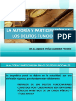 PP - LA AUTORÍA Y PARTICIPACIÓN EN LOS DELITOS  FUNCIONALES.ppt