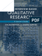 Doing Interview Based Qualitative Research