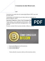 Fácil e Rápido! 3 Maneiras de Obter Bitcoin Sem Capital