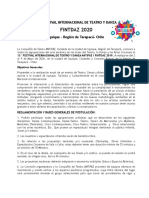 BASES GENERALES DE POSTULACIÓN Y FICHA DE INSCRIPCIÓN FINTDAZ 2020 IQUIQUE CHILE