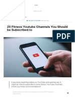 25 Fitness Youtube Channels You Should Be Subscribed To