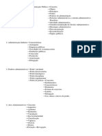 Programas de Estudos Direito Administrativo