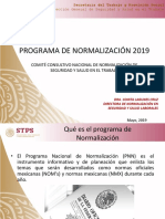 Programa de Normalizaciòn 2019