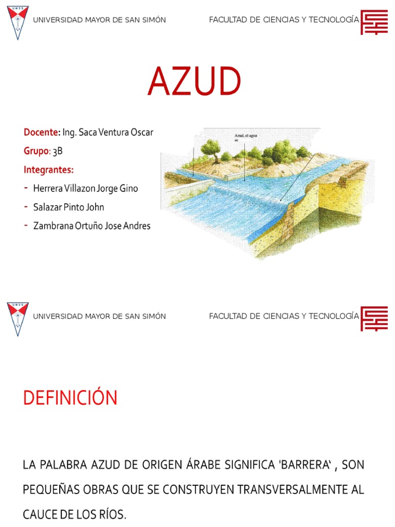 Tipos y Diseño de Azudes en Ríos | PDF | Descarga (hidrología) | Río