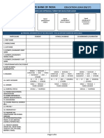 Education Loan Application Form PDF