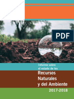 Informe Sobre El Estado de Los Recursos Naturales y Del Ambiente 2017-2018