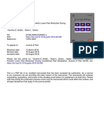 Conditioned Pain Modulation