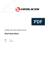 Brief Data Sheet: Hi3520D V200 H.264 CODEC Processor