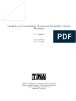 Products and Convolutions of Gaussian Probability Density Functions