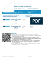 Comprobante Postulacion SAE Chile Ejemplo