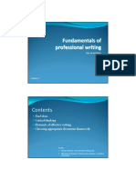 Fundamentals of Professional Writing