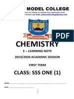 SSS1 1st-Term Chemistry