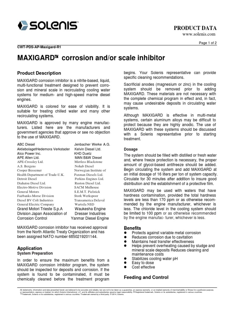 Maxigard PDS | PDF | Corrosion | Water