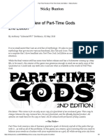 Part-Time Review of Part-Time Gods 2nd Edition
