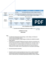 Jornada escolar rural y preescolar