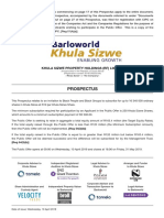 Khula Sizwe Property Prospectus Summary