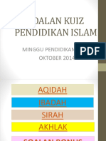 Soalan Kuiz Pendidikan Islam