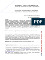 A Nova Geografia Econômica e A Explicação Do Diferencial de Produtividade Entre Cidades: Estudo de Caso Sobre Maceió e Recife