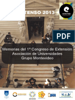 Memorias Del 1 Congreso de Extensi N Asociaci N de Universidades Grupo Montevideo Parte 1 1