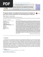 Frequencydomainaveragingbasedexperimentalevaluationof Gear Fault Without Tachometer For Fluctuating Speed Conditions