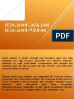 Kesalahan Ejaan Dan Kesalahan Imbuhan