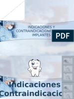 Indicaciones y Contraindicaciones Para Implantes