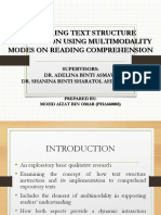 Exploring Text Structure Instruction Using Multimodality Modes On Reading Comprehension