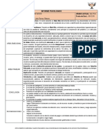 Informe Psicológico Alvaro