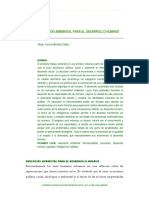 Educación Ambiental para El Desarrollo Humano