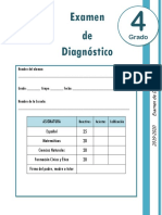 4to Grado - Examen de Diagnóstico (2019-2020)