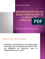 Implementación de Las Bases Curriculares de La Educación