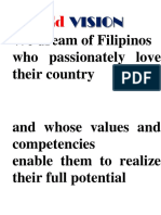 We Dream of Filipinos Who Passionately Love Their Country