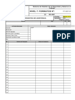 FT-SST-016 Formato de Registro de Asistencia