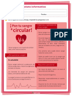 Folleto sobre donar sangre