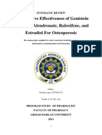 Comparative Effectiveness of Genistein Aglycone, Alendronate, Raloxifene, and Estradiol For Osteoporosis