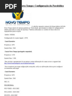 Configuração Novo Tempo
