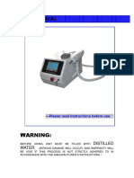 User Manual for Laser Tattoo Removal System