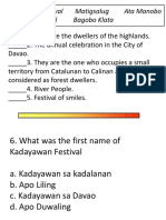 Kadayawan Festival Matigsalug Ata Manobo Masskara Festival Bagobo Klata