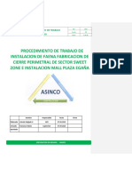 Procedimiento de Trabajo Instalacion de Faena y Fabricacion e Instalacion de Cierre Perimetral Mall Plaza Egaña (2)