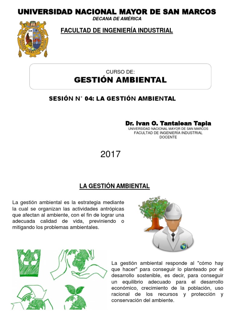 Sesion 4 Gestion Ambiental | PDF | Logística | Entorno natural