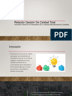 Relación Gestión de Calidad Tot